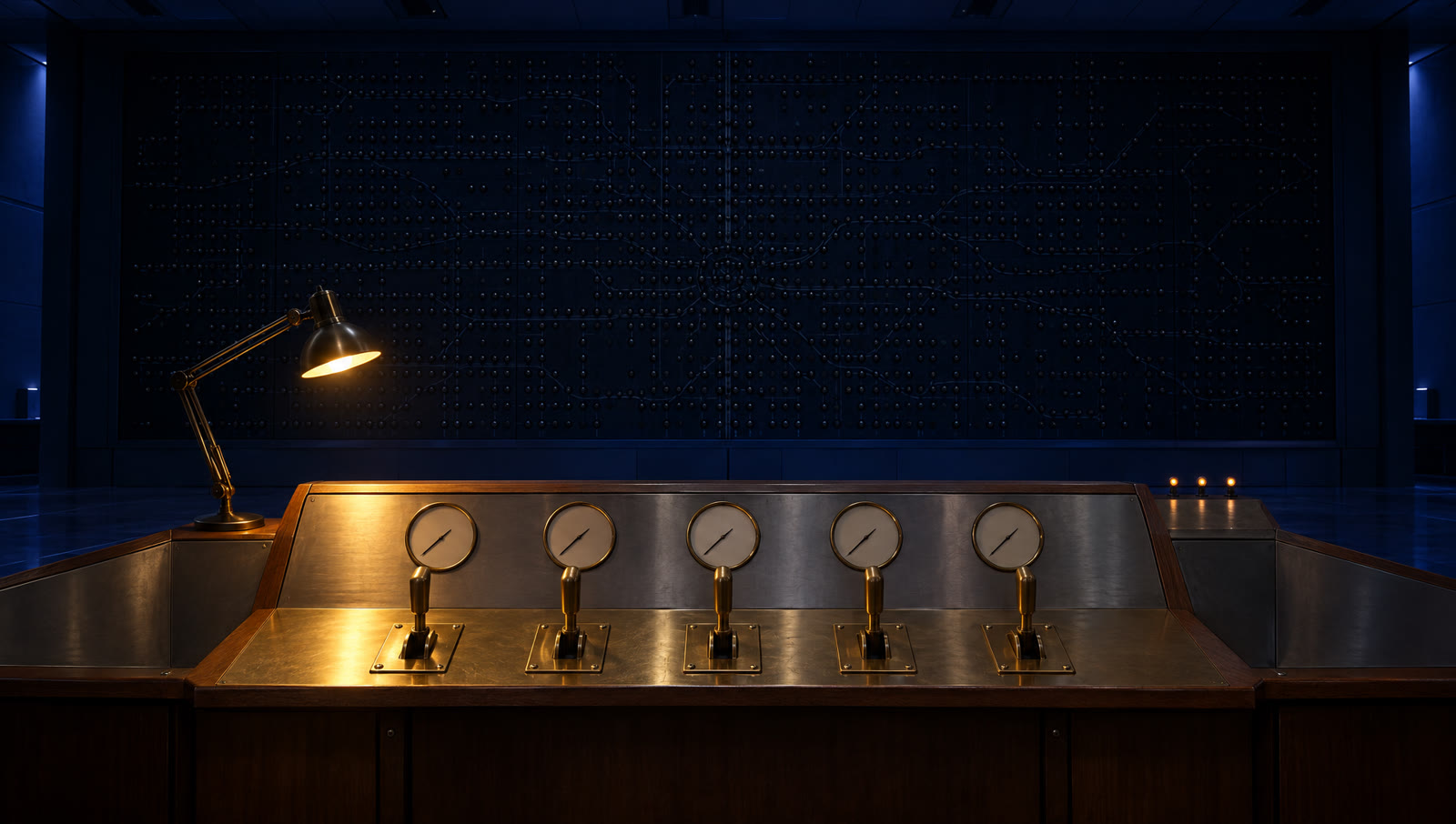 The control room before the shift
